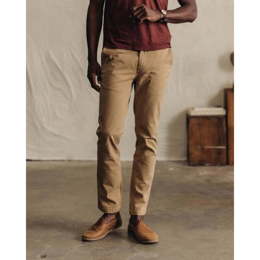 Men's Khaki Slim Chinos - Tan